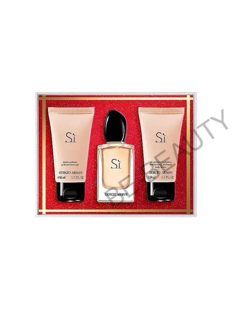 Giorgio Armani Si SET: Parfémovaná voda 50ml + Telové mlieko 50ml + Sprchový gél 50ml pre ženy