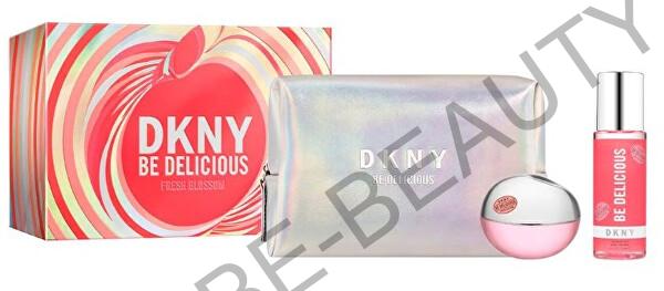 DKNY Be Delicious Fresh Blossom - EDP 100 ml + telový závoj 125 ml + kozmetická taška