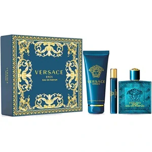 Versace Eros parfum pánska 100 ml + sprchový gél 150 ml + parfum 10 ml darčeková sada
