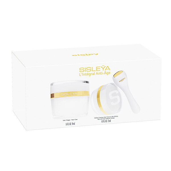 Sisley L’Intégral Anti-Age spevňujúci protivráskový krém na tvár 50 ml + L'Intégral Anti-Age Eye and Lip Contour Cream protivráskový krém na okolie očí a pier 15 ml darčeková sada