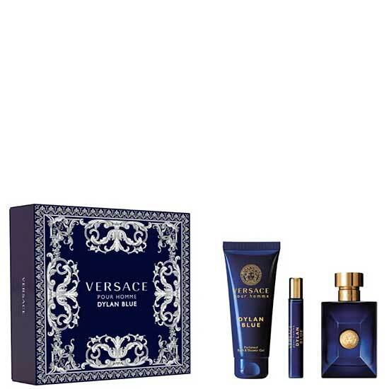 Versace Pour Homme Dylan Blue EDT 100 ml + EDT 10 ml + sprchový gél 150 ml darčeková sada