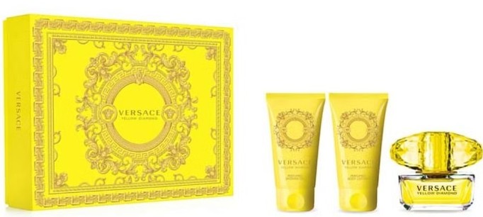 Versace Yellow Diamond pre ženy EDT 50 ml + telové mlieko 50 ml + sprchový gél 50 ml darčeková sada