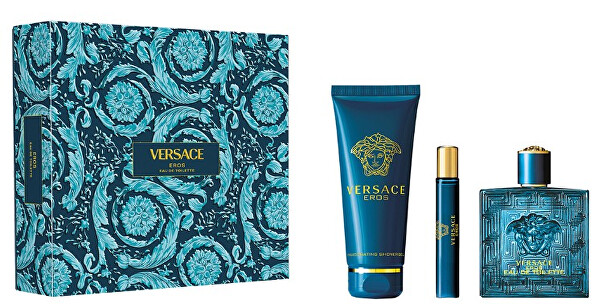 Versace Eros Men EDT 100 ml + EDT 10 ml + sprchový gél 150 ml darčeková sada