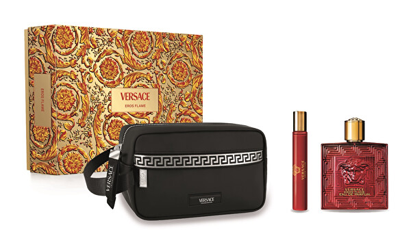 Versace Eros Flame pre mužov EDP 100 ml + EDP 10 ml + kozmetická taška darčeková sada