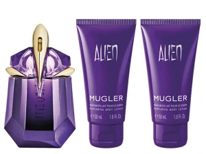 Thierry Mugler Alien – EDP 30 ml (plniteľná) + 2 x telové mlieko 50 ml