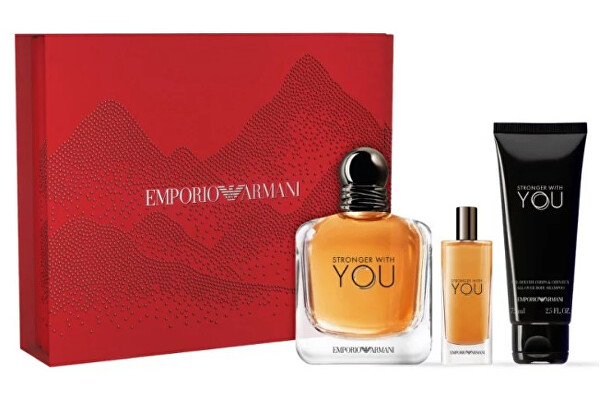 Giorgio Armani Emporio Armani Stronger With You EDT 100 ml + sprchový gél 75 ml + EDT 15 ml darčeková sada