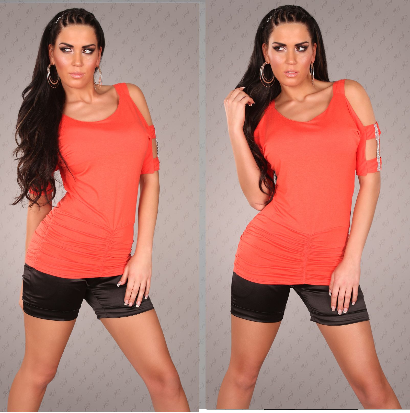 Top s ozdobnými rukávmi