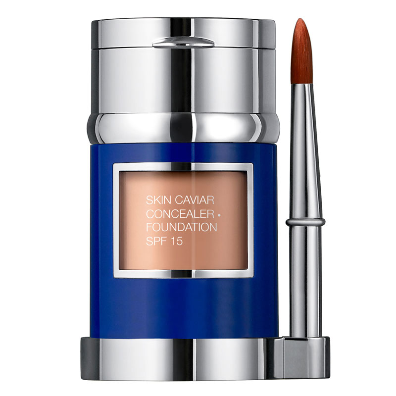 La Prairie luxusné tekutý make-up s korektorom SPF15 Skin Caviar Concealer Foundation Golden Beige 30 ml