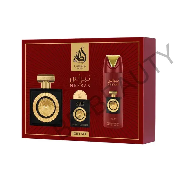 Lattafa Pride Nebras EDP 100 ml + Pride Nebras EDP 20 ml + deodorant s parfumáciou 200 ml