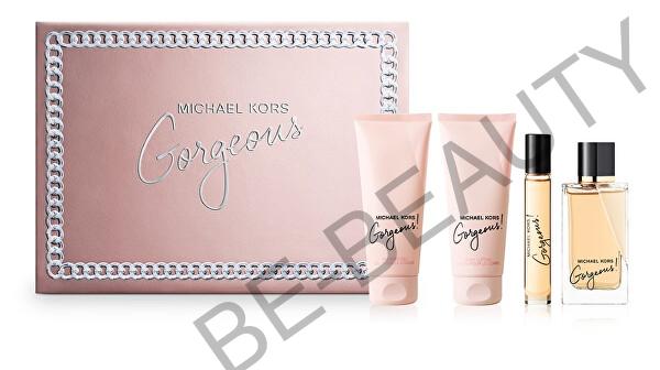 Michael Kors Gorgeous! EDP 100 ml + EDP 10 ml + telové mlieko 100 ml + sprchový gel 100 ml