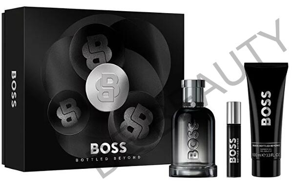 Hugo Boss BOSS Bottled Beyond sprchový gél 100 ml + Hugo Boss BOSS Bottled Beyond EDP 100 ml + Hugo Boss BOSS Bottled Beyond EDP cestovné balenie 10 ml