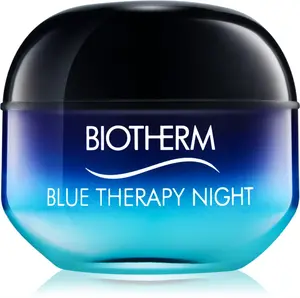 Biotherm Blue Therapy nočný protivráskový krém pre všetky typy pleti (Visible Signs of Aging Repair) 50 ml