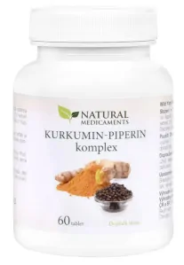 Natural Medicaments Kurkumín-piperín komplex 60 tabliet